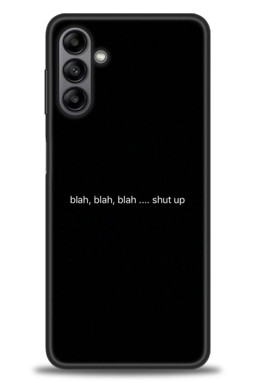 Samsung Galaxy A04S Kılıf HD Baskılı Kılıf - Shut Up