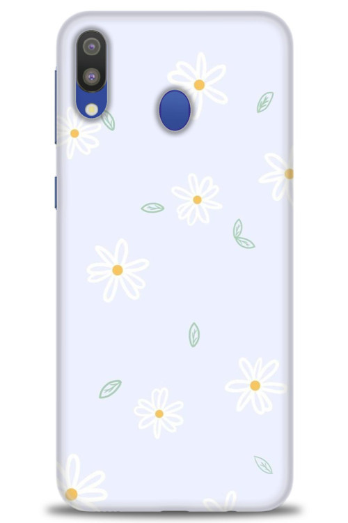 Samsung Galaxy A10S Kılıf HD Baskılı Kılıf - Beyaz Papatyalar