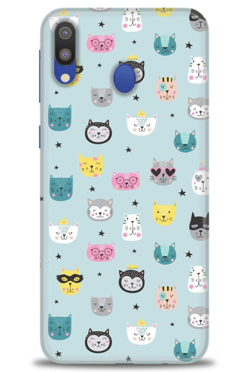 Samsung Galaxy A10S Kılıf HD Baskılı Kılıf - Cats