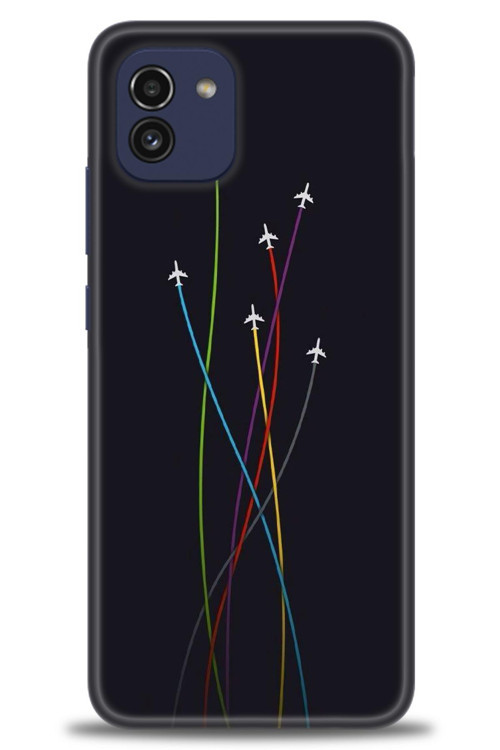 Samsung Galaxy A03 Kılıf HD Baskılı Kılıf - Uçaklar