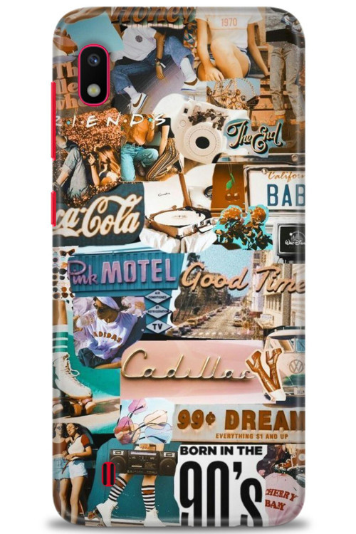 Samsung Galaxy A10 Kılıf HD Baskılı Kılıf - Pink Motel
