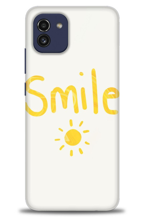 Samsung Galaxy A03 Kılıf HD Baskılı Kılıf - Smile Güneş
