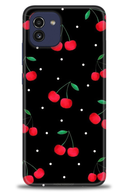Samsung Galaxy A03 Kılıf HD Baskılı Kılıf - Kirazlar