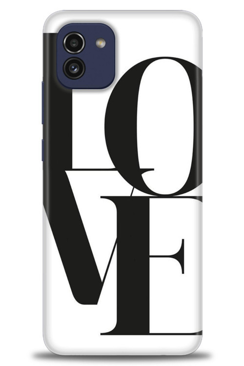 Samsung Galaxy A03 Kılıf HD Baskılı Kılıf - Love