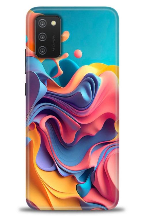 Samsung Galaxy A03S Kılıf HD Baskılı Kılıf - Renkli Su
