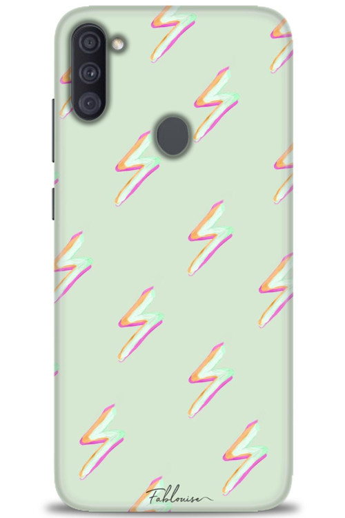 Samsung Galaxy A11 Kılıf HD Baskılı Kılıf - Şimşekler