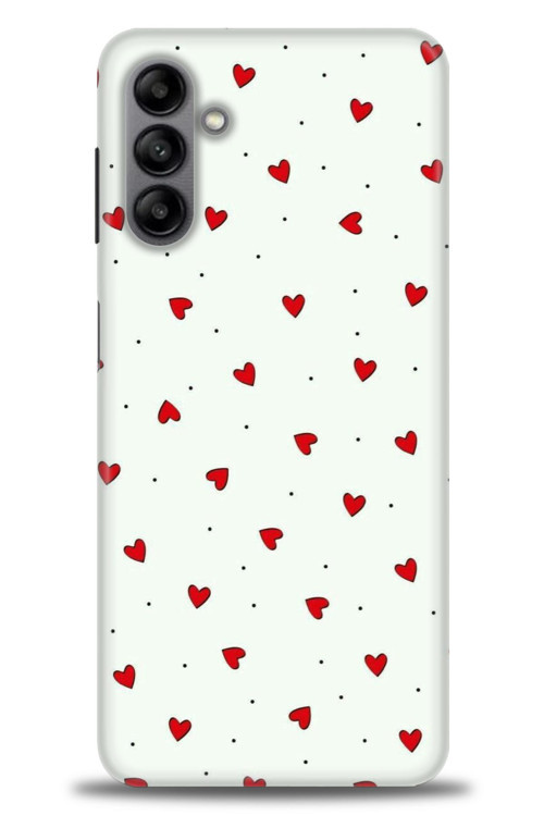 Samsung Galaxy A04S Kılıf HD Baskılı Kılıf - Mini Mini Kalpler