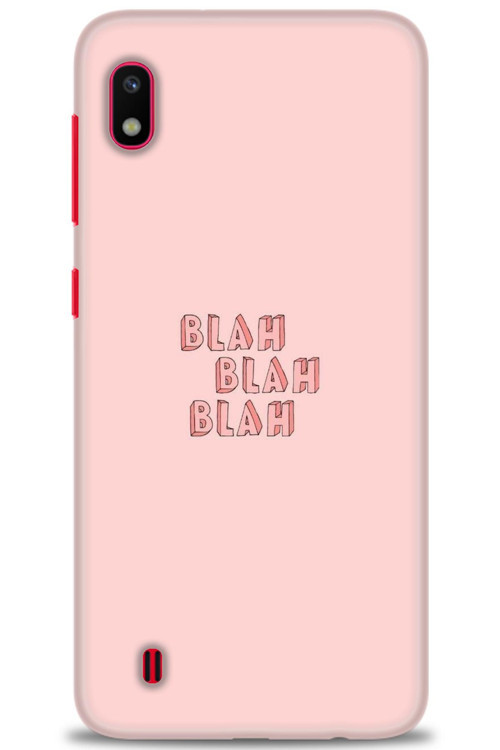 Samsung Galaxy A10 Kılıf HD Baskılı Kılıf - Blah Blah