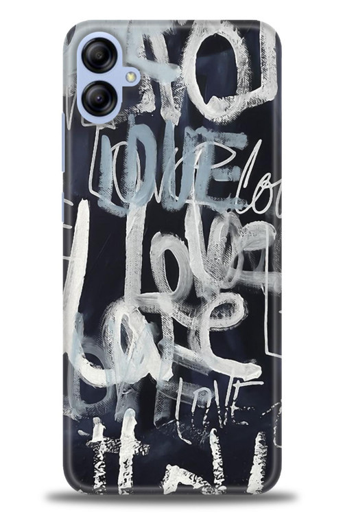 Samsung Galaxy A05 Kılıf HD Baskılı Kılıf - Gri Love