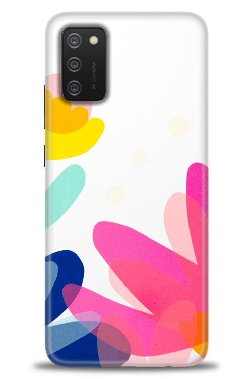 Samsung Galaxy A03S Kılıf HD Baskılı Kılıf - Çiçekk