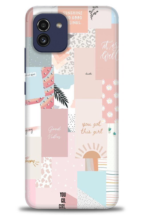 Samsung Galaxy A03 Kılıf HD Baskılı Kılıf - Girl