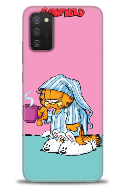 Samsung Galaxy A03S Kılıf HD Baskılı Kılıf - Garfield