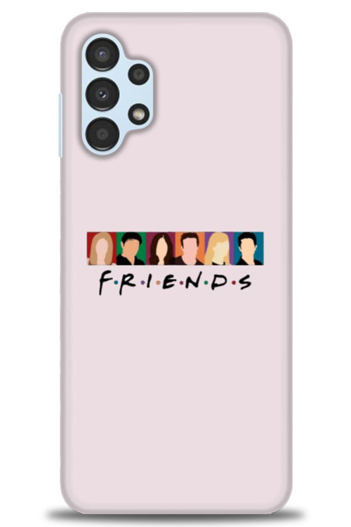 Samsung Galaxy A13 4G Kılıf HD Baskılı Kılıf - Renkli Friends