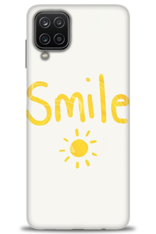 Samsung Galaxy A12 Kılıf HD Baskılı Kılıf - Smile Güneş
