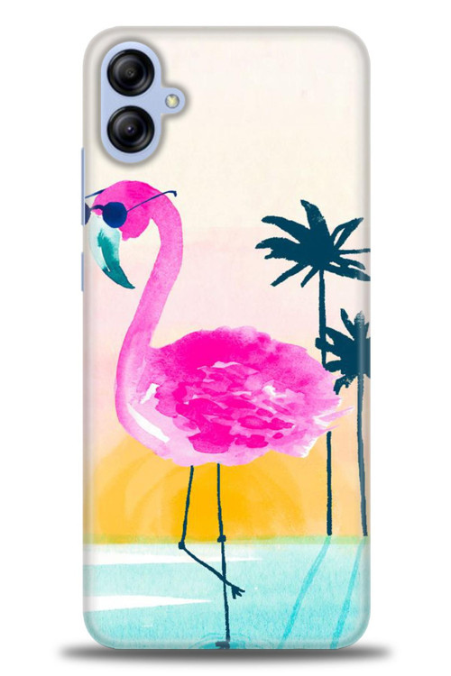 Samsung Galaxy A05 Kılıf HD Baskılı Kılıf - Flamingo