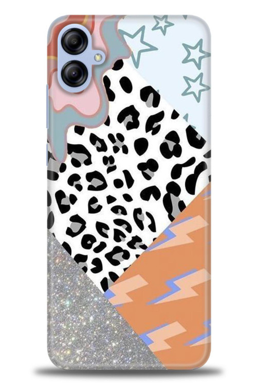 Samsung Galaxy A05 Kılıf HD Baskılı Kılıf - Leopar ve Şimşekler
