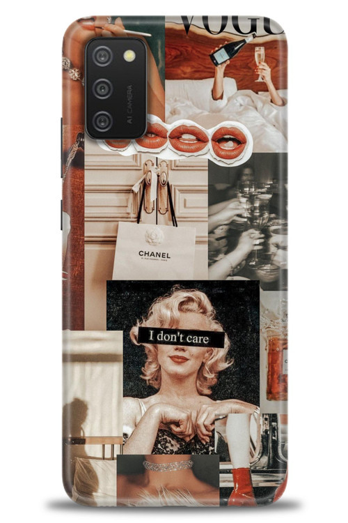 Samsung Galaxy A02S Kılıf HD Baskılı Kılıf - I Dont Care