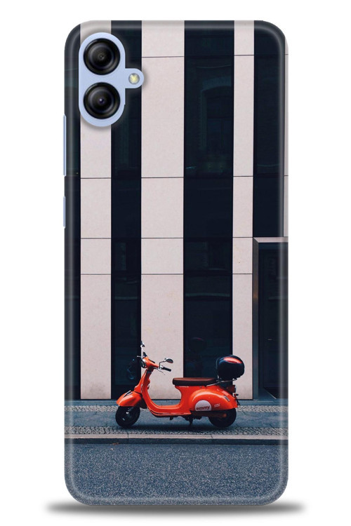 Samsung Galaxy A05 Kılıf HD Baskılı Kılıf - Kırmızı Motor