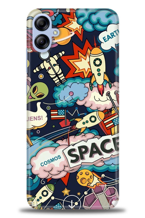 Samsung Galaxy A05 Kılıf HD Baskılı Kılıf - Space