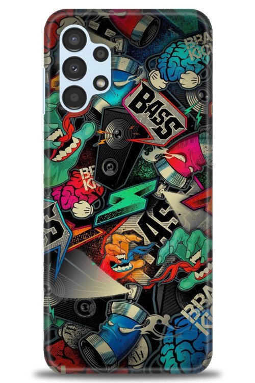 Samsung Galaxy A13 4G Kılıf HD Baskılı Kılıf - Bass