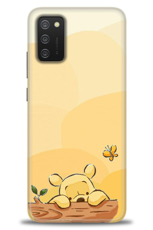 Samsung Galaxy A03S Kılıf HD Baskılı Kılıf - Winnie ve Kelebek