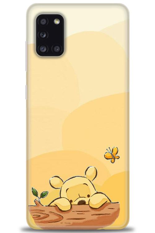 Samsung Galaxy A31 Kılıf HD Baskılı Kılıf - Winnie ve Kelebek