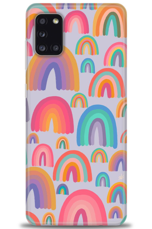 Samsung Galaxy A31 Kılıf HD Baskılı Kılıf - Gökkuşakları