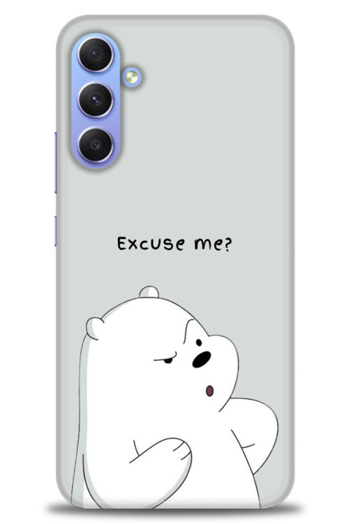 Samsung Galaxy A24 Kılıf HD Baskılı Kılıf - Excuse Me