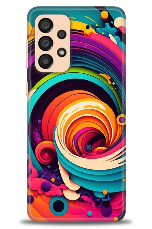 Samsung Galaxy A33 5G Kılıf HD Baskılı Kılıf - Renk Hortumu