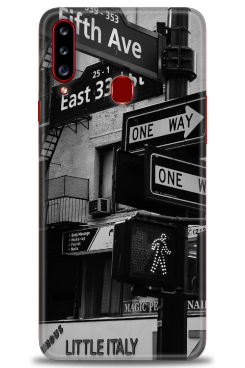 Samsung Galaxy A20S Kılıf HD Baskılı Kılıf - One Way