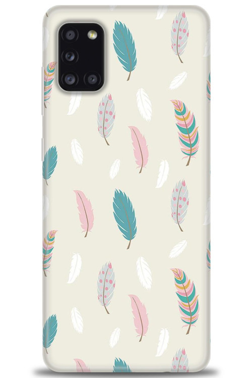 Samsung Galaxy A31 Kılıf HD Baskılı Kılıf - Tüyler