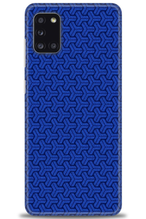 Samsung Galaxy A31 Kılıf HD Baskılı Kılıf - Mavi Örüntü