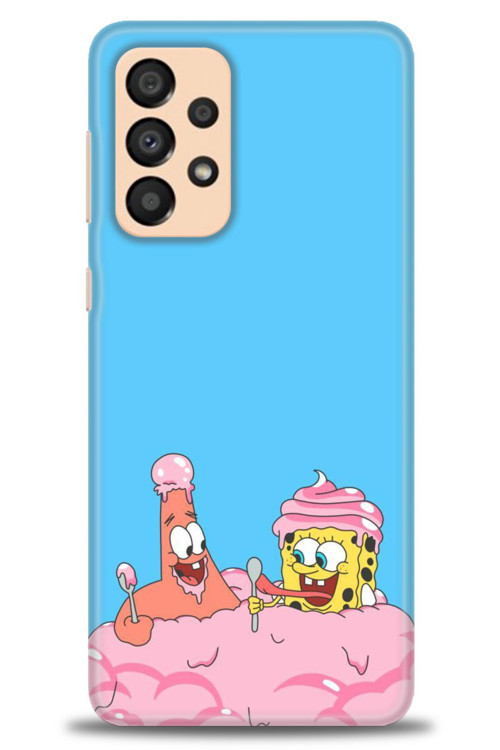 Samsung Galaxy A33 5G Kılıf HD Baskılı Kılıf - SpongeBob