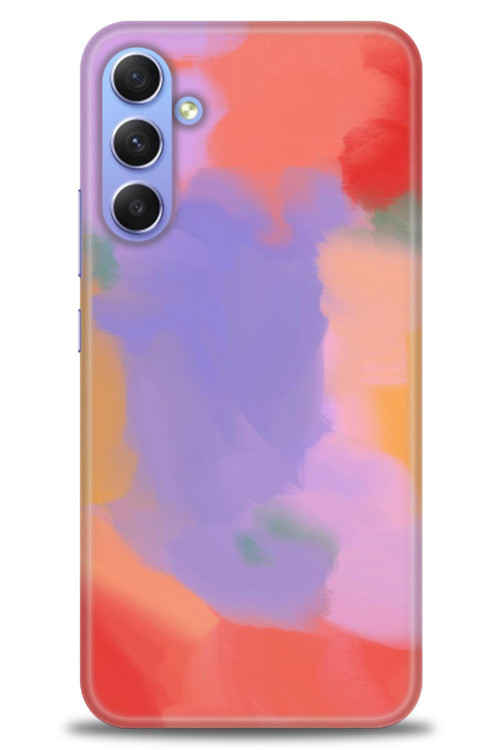 Samsung Galaxy A34 Kılıf HD Baskılı Kılıf - Kırmızı