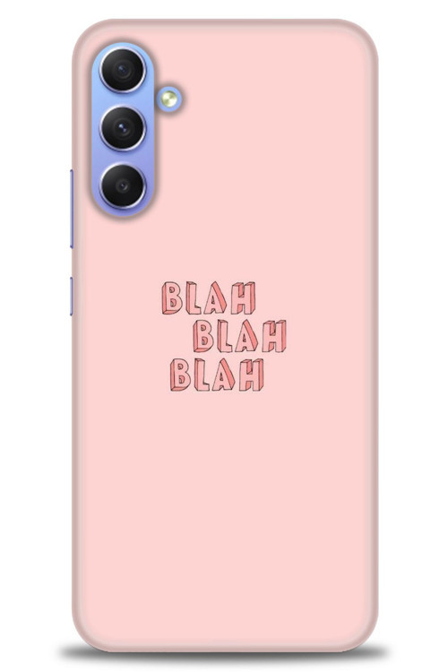 Samsung Galaxy A34 Kılıf HD Baskılı Kılıf - Blah Blah
