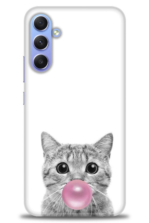 Samsung Galaxy A24 Kılıf HD Baskılı Kılıf - Cat