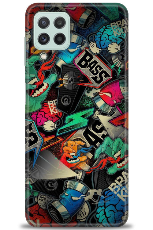 Samsung Galaxy A22 Kılıf HD Baskılı Kılıf - Bass