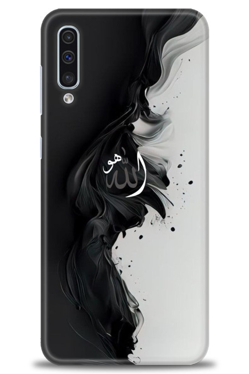 Samsung Galaxy A30S Kılıf HD Baskılı Kılıf - Siyah ve Beyaz