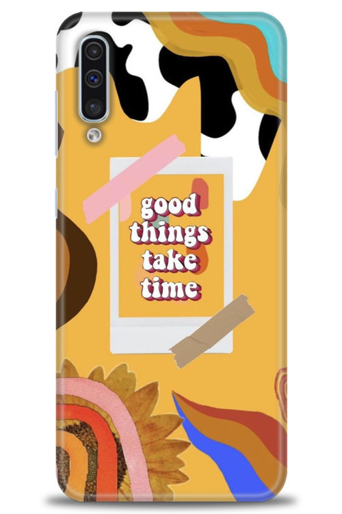 Samsung Galaxy A50 Kılıf HD Baskılı Kılıf - Take Time