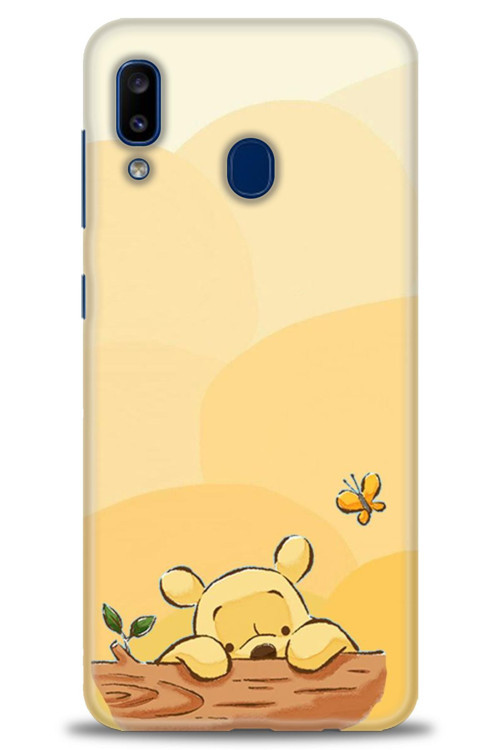 Samsung Galaxy A30 Kılıf HD Baskılı Kılıf - Winnie ve Kelebek
