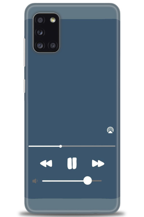 Samsung Galaxy A31 Kılıf HD Baskılı Kılıf - Müzik Çalar
