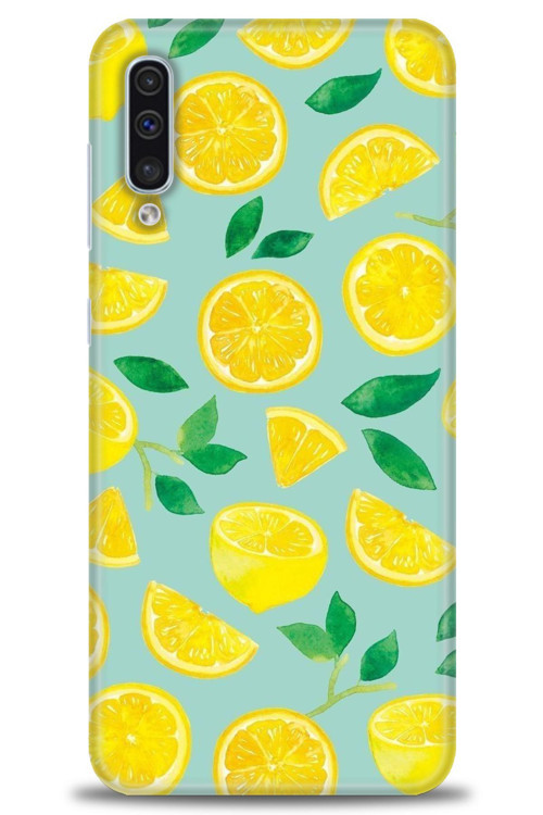 Samsung Galaxy A30S Kılıf HD Baskılı Kılıf - Limon Dilimleri