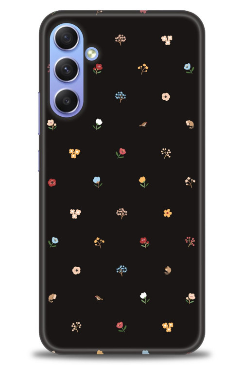 Samsung Galaxy A24 Kılıf HD Baskılı Kılıf - Flower