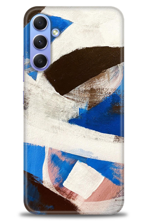 Samsung Galaxy A24 Kılıf HD Baskılı Kılıf - Siyah Mavi