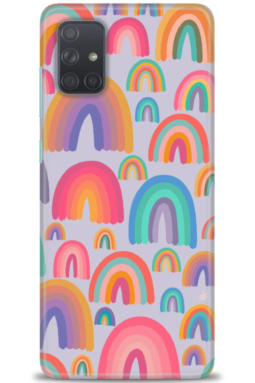 Samsung Galaxy A51 Kılıf HD Baskılı Kılıf - Gökkuşakları