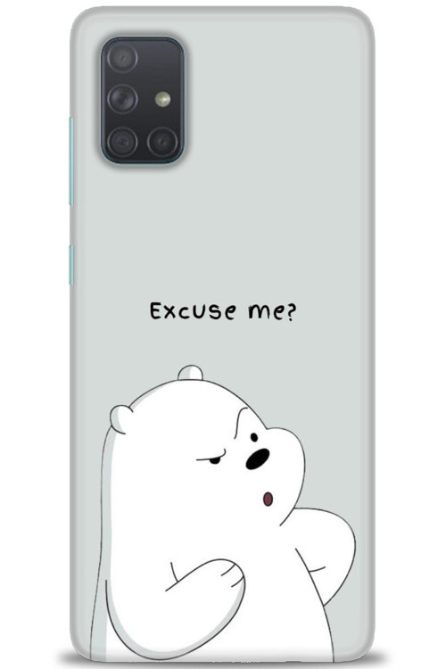 Samsung Galaxy A51 Kılıf HD Baskılı Kılıf - Excuse Me