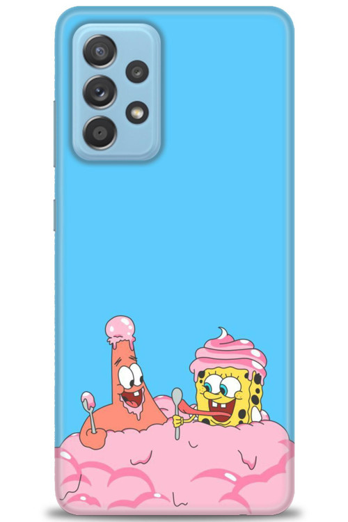 Samsung Galaxy A52 Kılıf HD Baskılı Kılıf - SpongeBob