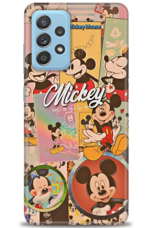 Samsung Galaxy A52 Kılıf HD Baskılı Kılıf - I Love Mickey