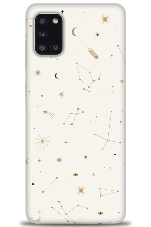 Samsung Galaxy A31 Kılıf HD Baskılı Kılıf - Yıldız Haritası