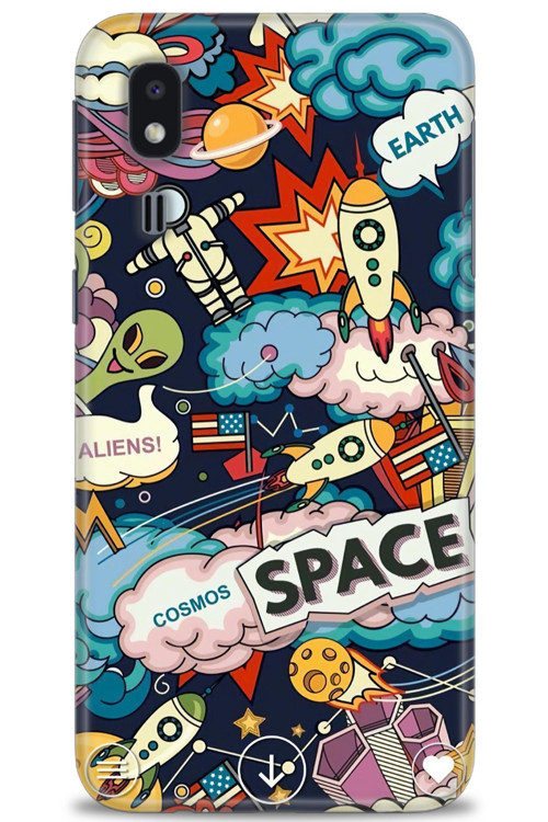 Samsung Galaxy A2 Core Kılıf HD Baskılı Kılıf - Space